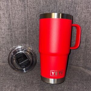 YETI Bold Red Tumbler with Lid